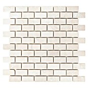 Mozaïektegel Brick Tumbled XNT 46692 (30,5 x 30,5 cm, Wit, Mat)