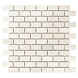 Mozaïektegel Brick Tumbled XNT 46692 (30,5 x 30,5 cm, Wit, Mat)