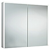 LED-Spiegelschrank Aluminio Star (B x H: 80 x 70 cm, Mit Beleuchtung, Aluminium)