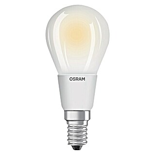 Osram LED-Lampe Tropfenform E14 matt (5, E14, Warmweiß, Dimmbar, Matt)
