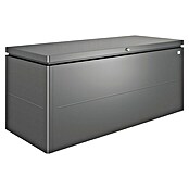 Biohort Garten-Aufbewahrungsbox LoungeBox 200 (Dunkelgrau Metallic, 200 x 84 x 88 cm, Stahlblech)