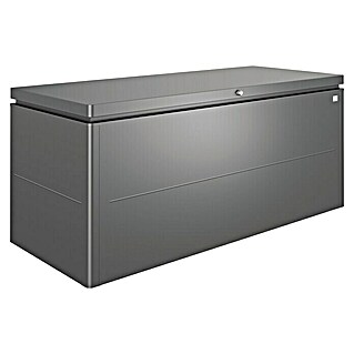 Biohort Gartenbox LoungeBox 200 (L x B x H: 200 x 84 x 90 cm, Dunkelgrau Metallic, Stahl)
