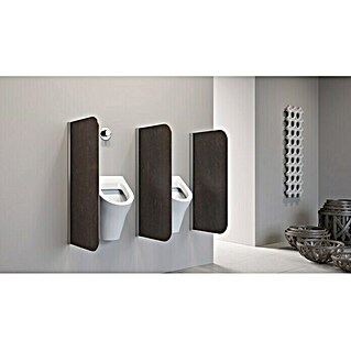 GEO Urinal-Trennwand Radius 100 (50 x 90 cm, Leather Dibond)