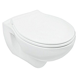Wand-WC-Set AquaSu (Spülrandlos, Spülform: Tief, WC Abgang: Waagerecht, Weiß)