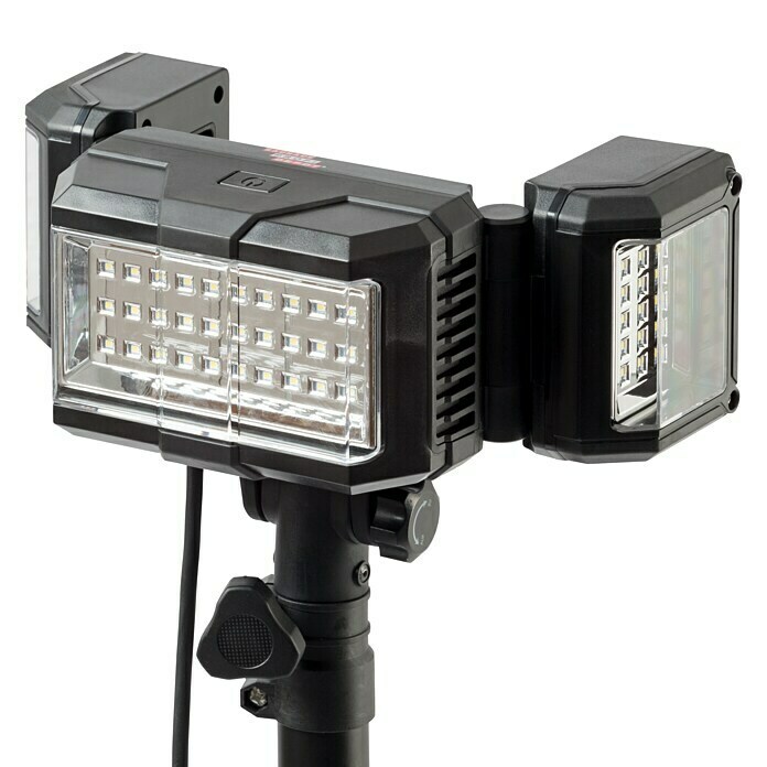Profi Depot LED-Strahler (3-flammig, Mit Stativ, IP54, 4.000 lm, 42 W,  Lichtfarbe: Tageslichtweiß)