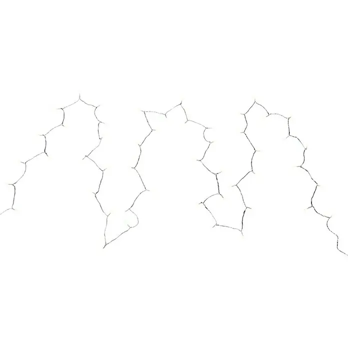 Globo Guirnalda luminosa LED Venuto - Para interior, Longitud del cable: 9,9 m, Blanco - Una festiva cadena de luces navideñas LED de color blanco cálido, perfecta para crear un ambiente acogedor y atractivo tanto en interiores como en exteriores.