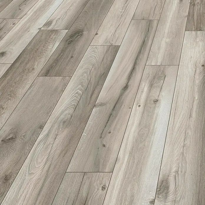MyStyle MyDream Laminat - Wilderness Oak, Landhausdiele, 1.285 x 192 x 14 mm - Helle Holzboden-Textur: Die subtile Maserung und die sanften Farbtöne verleihen jedem Raum eine warme und einladende Atmosphäre.