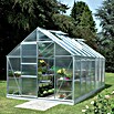 Vitavia Gewächshaus (4,45 x 2,57 x 2,3 m, Farbe: Aluminium, Polycarbonat, 4 mm)