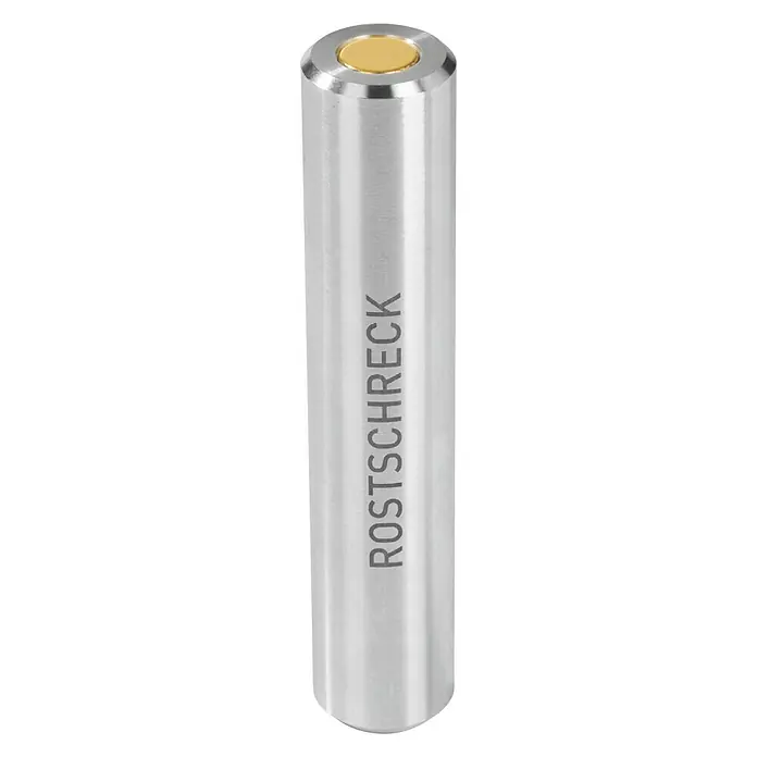 Rokitta Rostschreck - Geeignet für: Besteck - Rostschreck im Detail. Das Gerät ist aus Metall gefertigt und mit dem Schriftzug "ROSTSCHRECK" versehen.