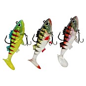 Westline Set rubber vissen (Doelvis: Snoekbaars/snoek, Lengte: 8 cm, Met dreg, 3 stk.)