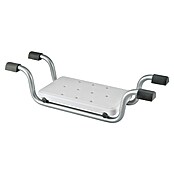careosan Badzit (74 x 23 x 18,5 cm, Belastbaarheid: 110 kg, Wit/Zilver)