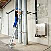 Krause Stabilo Sprossen-Anlegeleiter (Arbeitshöhe: 4,4 m, 12 Sprossen, Aluminium)