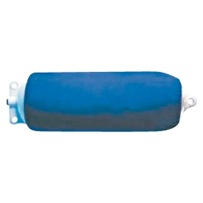 Bolsa para defensa F-3 - L x An: 76 x 23 cm, Azul - Defensa náutica azul y gris con colgador blanco para un amarre seguro. La defensa protege la embarcación.