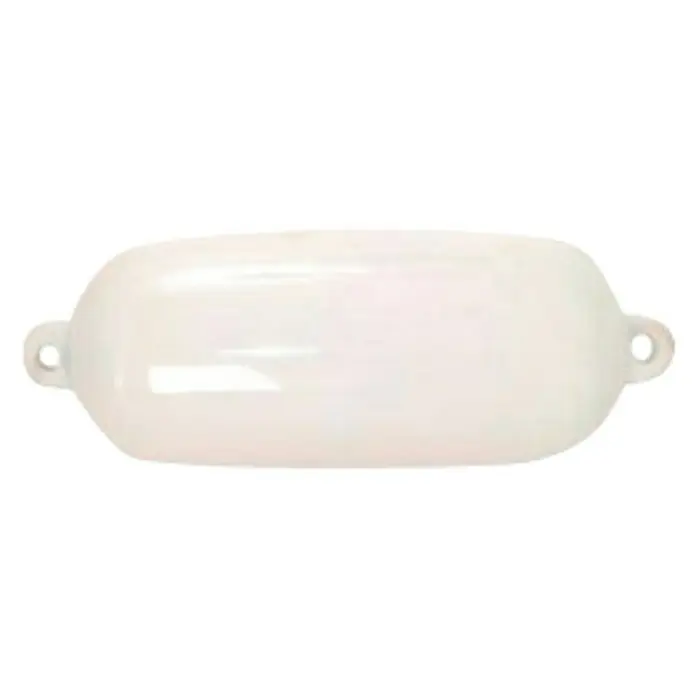 Defensa - L x An: 60 x 18 cm, Recto, Blanco, Plástico - Defensa blanca para barco. Defensa cilíndrica resistente para proteger tu barco de daños al atracar o en el puerto.