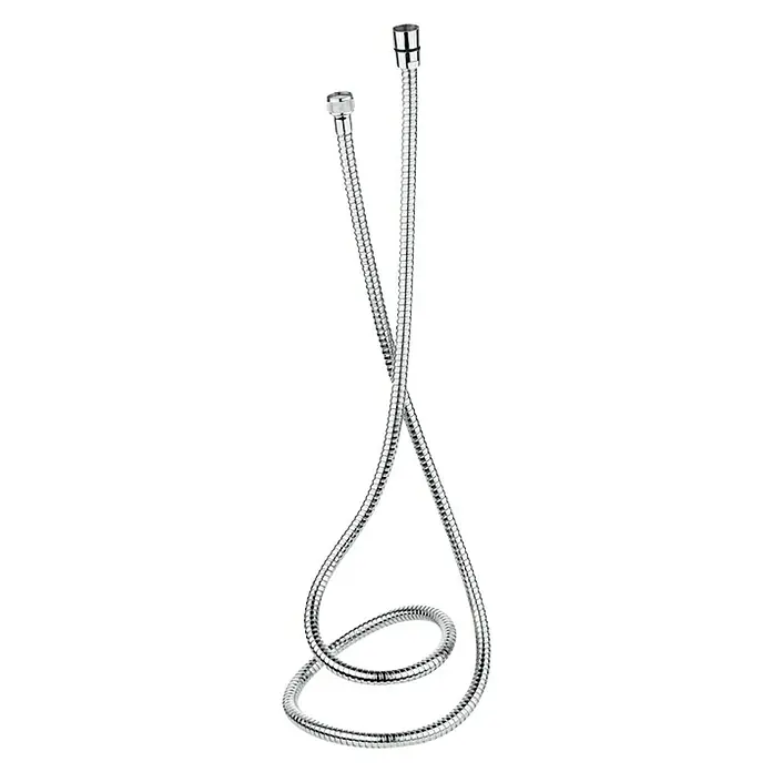 Roca Flexo de ducha Neo-Flex - Largo: 200 cm, Acero inoxidable, Cromo - Manguera de ducha flexible de acero inoxidable con dos piezas finales diferentes para accesorios de baño, elegante y duradera.