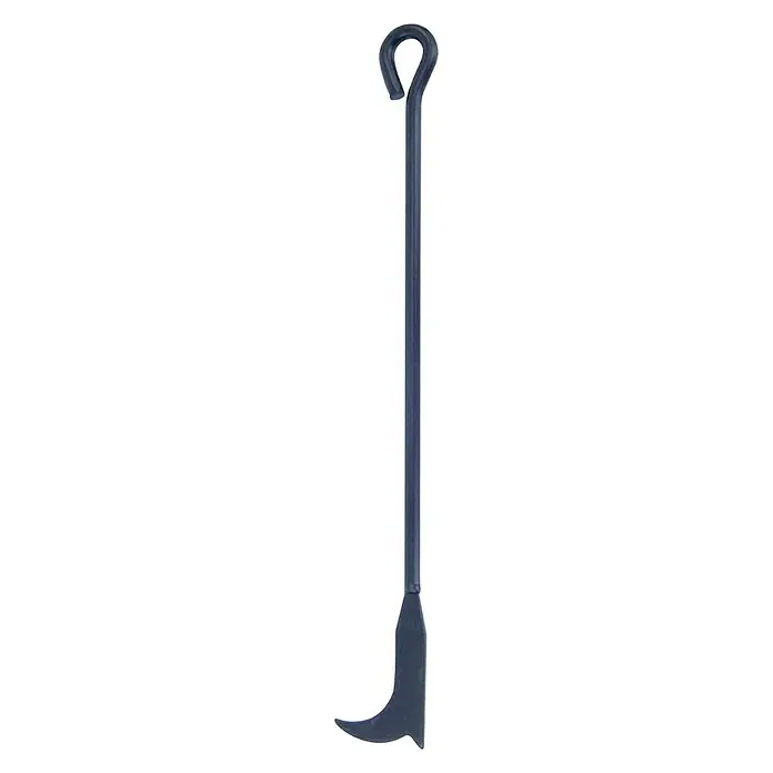 Imex El Zorro Atizador - Acero - Atizador de chimenea: Atizador robusto de metal con gancho para colgar y punta curva para mover la leña en la chimenea.