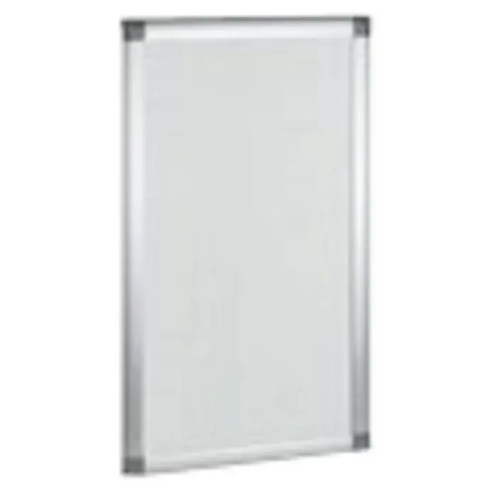 Cortina con protección contra insectos corredera - An x Al: 70 x 130 cm - Aquí hay un marco rectangular plateado con un inserto blanco. Ideal para publicidad, fotos o información importante.