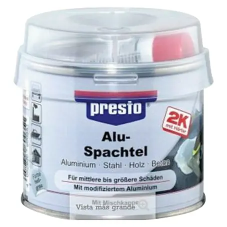 Presto  Masilla de metal al aluminio