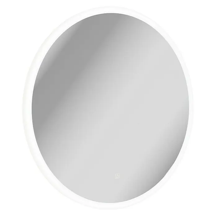 Camargue Pure Lichtspiegel - Durchmesser: 78,6 cm, Leuchtmittel - Runder LED-beleuchteter Spiegel für Badezimmer. Elegantes Design mit heller Umrandung für optimale Ausleuchtung. Ideal für stilvolle Badezimmer.