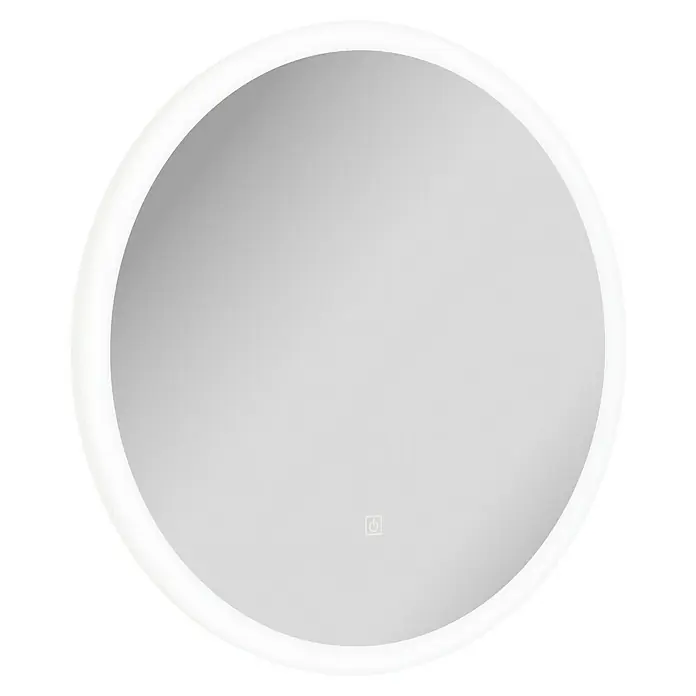 Camargue Pure Lichtspiegel - Durchmesser: 58 cm, Leuchtmittel - Ein runder LED-beleuchteter Spiegel, perfekt für jedes Badezimmer. Das moderne Design sorgt für eine gleichmäßige Ausleuchtung.