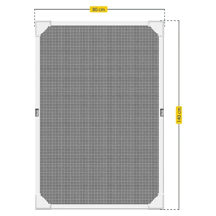 Schellenberg Insektenschutz-Dachfenster Magnetic - B x H: 80 cm x 140 mm, Weiß, Montage Insektengitter: Magnetisch anheften - Ein Insektenschutzgitter mit den Maßen 80 x 140 cm, ideal für Fenster. Schützt effektiv vor Insekten.