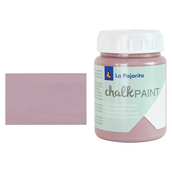 La Pajarita Pintura de tiza Chalk Paint malva fumée (75 ml, Mate)