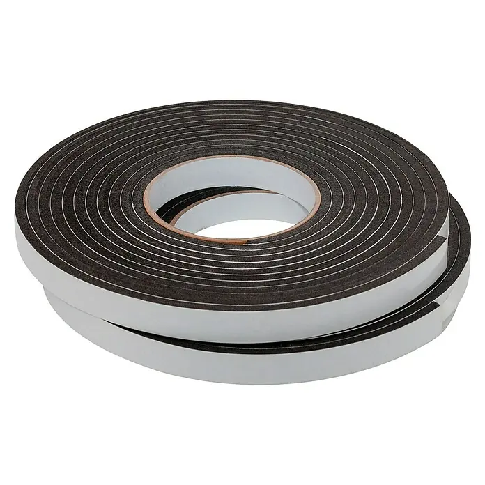 Schellenberg Dichtungsband Primatermo - Länge: 10 m, Anthrazit, Selbstklebend - Eine Rolle schwarzes Dichtungsband mit weißem Trägerpapier. Ideal zum Abdichten von Fenstern und Türen.