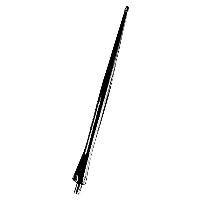 Antena de aluminio (Longitud: 16 cm, Negro)