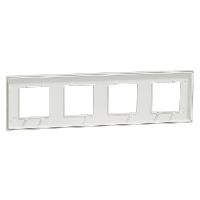Schneider Electric New Unica Marco (Blanco, Modelo de mecanismos: x 4, Plástico, Colocar) | BAUHAUS