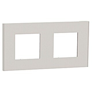 Schneider Electric New Unica Marco (Gris cava, Modelo de mecanismos: x 2, Plástico, Ubicar)
