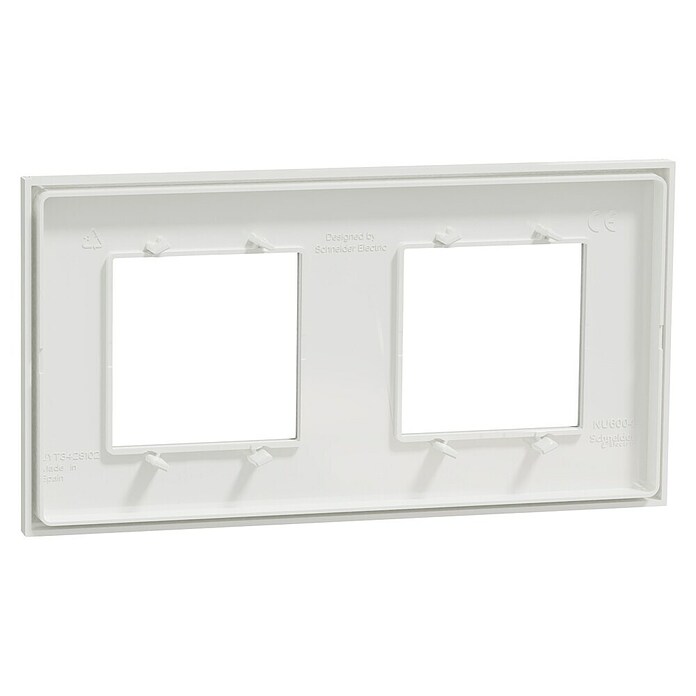 Schneider New Unica Marco (Blanco, Diseño de los mecanismos: x 2, Plástico) | BAUHAUS