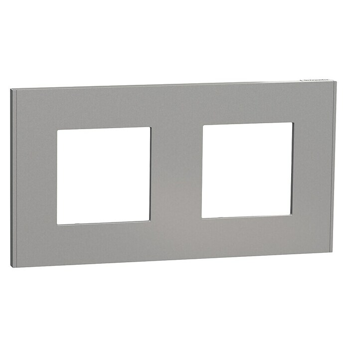 Schneider Electric New Unica Marco (Gris, Modelo de mecanismos: x 2, Plástico, Colocar) | BAUHAUS