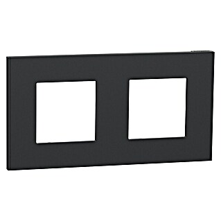 Schneider New Unica Marco (Gris antracita, Diseño de los mecanismos: x 2, Plástico)