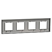 Schneider Electric New Unica Marco (Gris, Modelo de mecanismos: x 4, Plástico, Colocar) | BAUHAUS