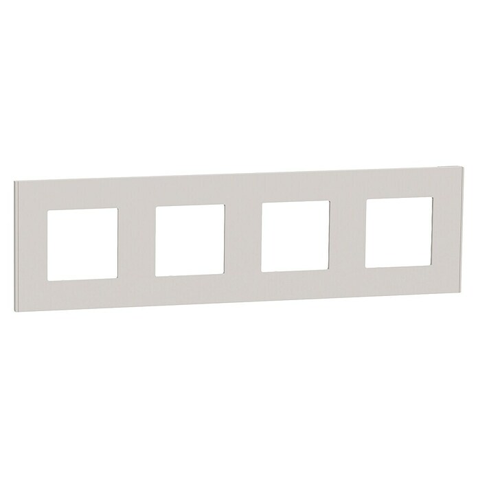 Schneider Electric New Unica Marco (Gris cava, Modelo de mecanismos: x 4, Plástico, Colocar) | BAUHAUS