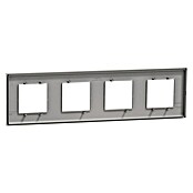 Schneider Electric New Unica Marco (Gris cava, Modelo de mecanismos: x 4, Plástico, Colocar) | BAUHAUS