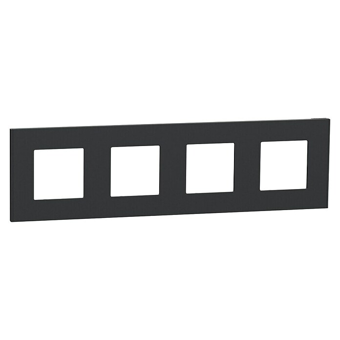 Schneider Electric New Unica Marco (Gris antracita, Modelo de mecanismos: x 4, Plástico, Ubicar) | BAUHAUS