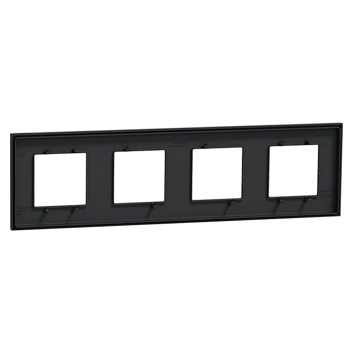 Schneider Electric New Unica Marco (Gris antracita, Modelo de mecanismos: x 4, Plástico, Ubicar) | BAUHAUS
