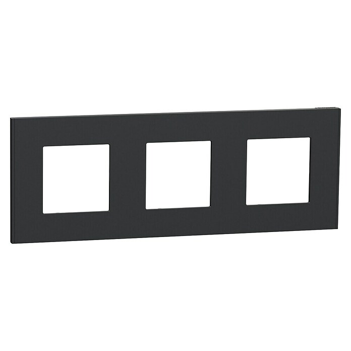 Schneider Electric New Unica Marco (Gris antracita, Modelo de mecanismos: x 3, Plástico, Colocar) | BAUHAUS