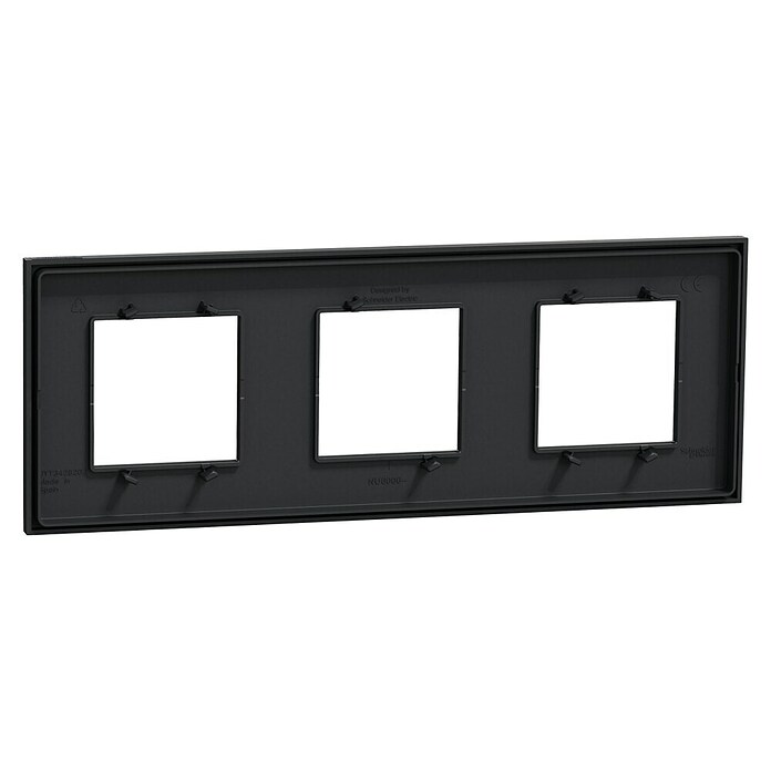 Schneider Electric New Unica Marco (Gris antracita, Modelo de mecanismos: x 3, Plástico, Colocar) | BAUHAUS