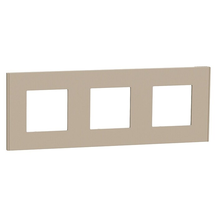 Schneider Electric New Unica Marco (Beige, Modelo de mecanismos: x 3, Plástico, Colocar) | BAUHAUS