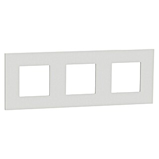 Schneider Electric New Unica Marco (Blanco, Modelo de mecanismos: x 3, Plástico, Ubicar)
