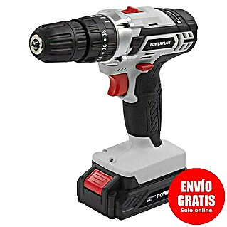PowerPlus Taladro atornillador percutor de batería POWC1080 (20 V, 1 batería, 2 Ah, 35 Nm)