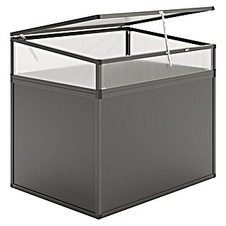 KGT Frühbeet-Aufsatz (Passend für: KGT Alumium-Hochbeet & Woody 130, L x B x H: 91 x 121 x 32 cm)