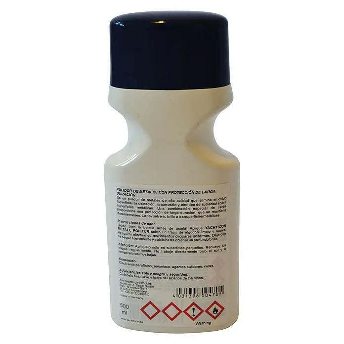 Yachticon Pulimento para metal - 500 ml - Bote de pulidor de metales Yachticon con protección duradera, ideal para mantener y proteger superficies metálicas.