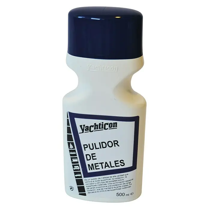 Yachticon Pulimento para metal - 500 ml - Yachticon Pulidor de Metales: Pulidor de alta calidad para eliminar óxido, oxidación y suciedad de superficies metálicas, brindando brillo duradero.