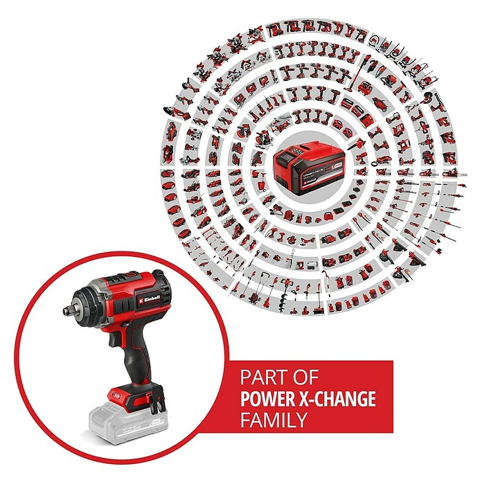 Einhell Professional Power X-Change 18V Akku-Schlagschrauber Impaxxo 18/450 (18 V, Ohne Akku, 450 Nm) | BAUHAUS