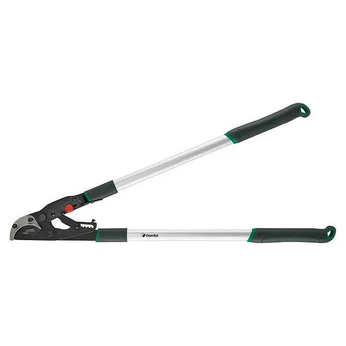 Gardol Premium Ratschenschere GDA35 - Max. Aststärke: 55 mm - Astschere mit verlängerbaren Griffen und Schneidkopf für Äste bis zu 50 mm Durchmesser. Gardol-Qualität für den perfekten Baumschnitt.