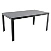 Gartenmöbel-Set (5-tlg., Glas/Polyrattan, Anthrazit/Silbergrau, Gartenstuhl stapelbar)