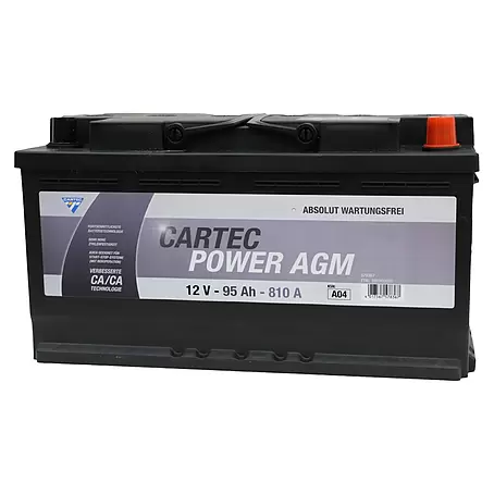 Cartec  Autobatterie Power AGM 95 AH 810A